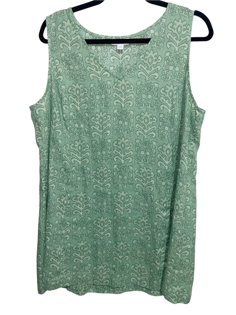 Pure J Jill Elements Top Womens Large Linen Sleeveless Tunic Shirt Coastal Beach